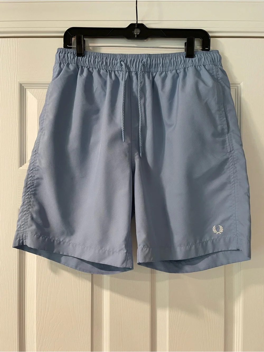Fred Perry Swim Shorts Large Pale Blue